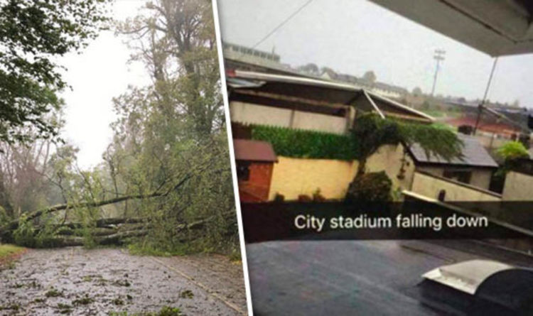Hurricane Ophelia damage in pictures as storm wreaks havoc across Ireland